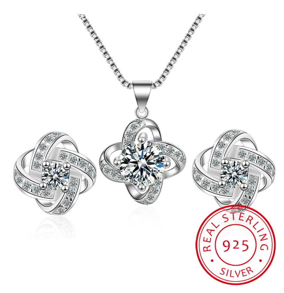 Charming Liebdesknoop Necklace and Earrings Set | The ideal gift! Bowlift