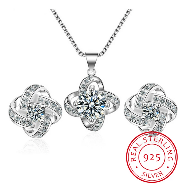Charming Liebdesknoop Necklace and Earrings Set | The ideal gift! Bowlift