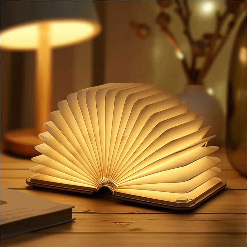 BowLift | LED Folding Book Light – Unique and Quirky Gift Idea for Book Lovers, Perfect for Reading Nooks or Bedside Tables | Creative and Compact Night Light