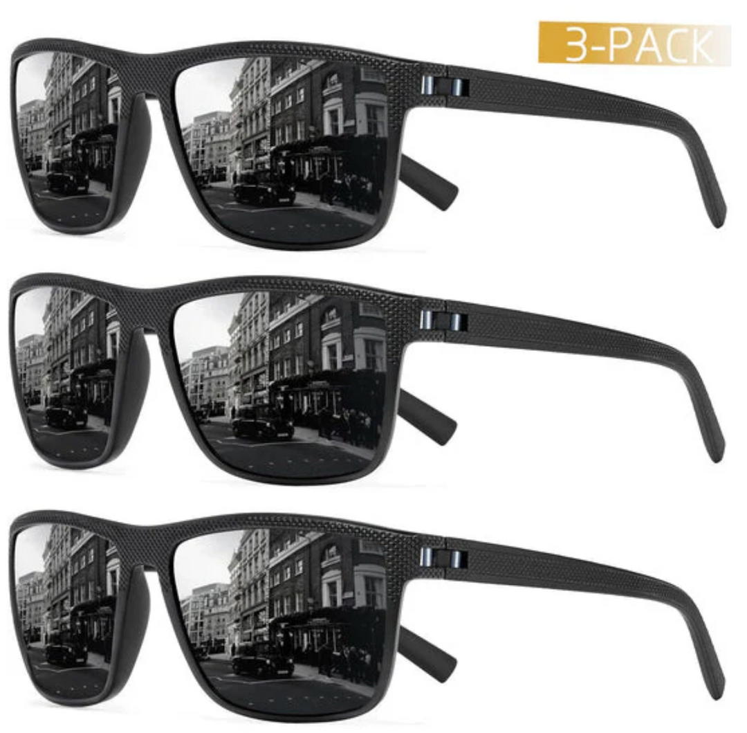 ZichtZeker 3-piece Set Polaroid Sunglasses – UV400 Protection & Comfort | Bowlift