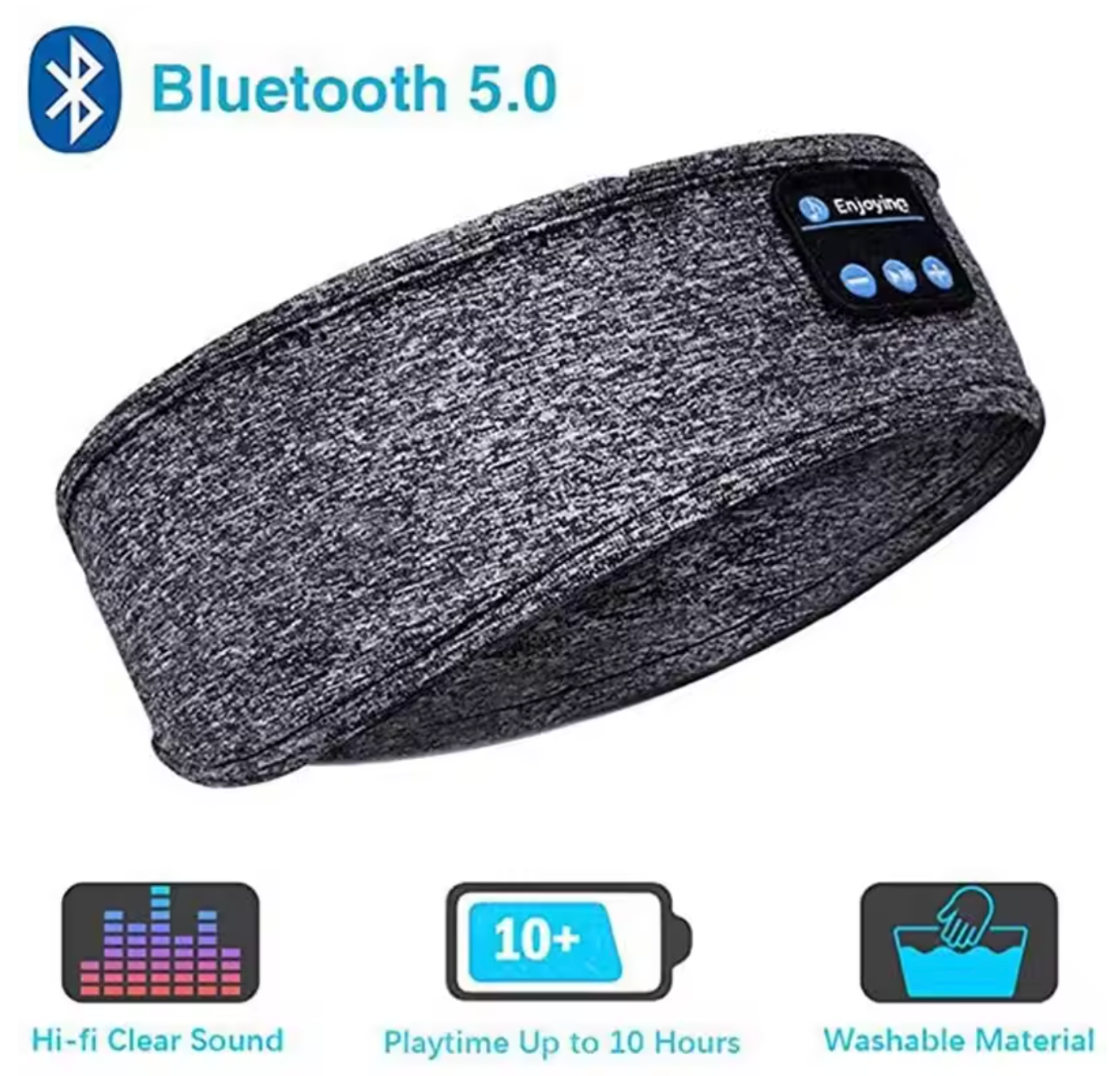 BowLift | Bluetooth Sleep Headphones Soft Fabric Headband