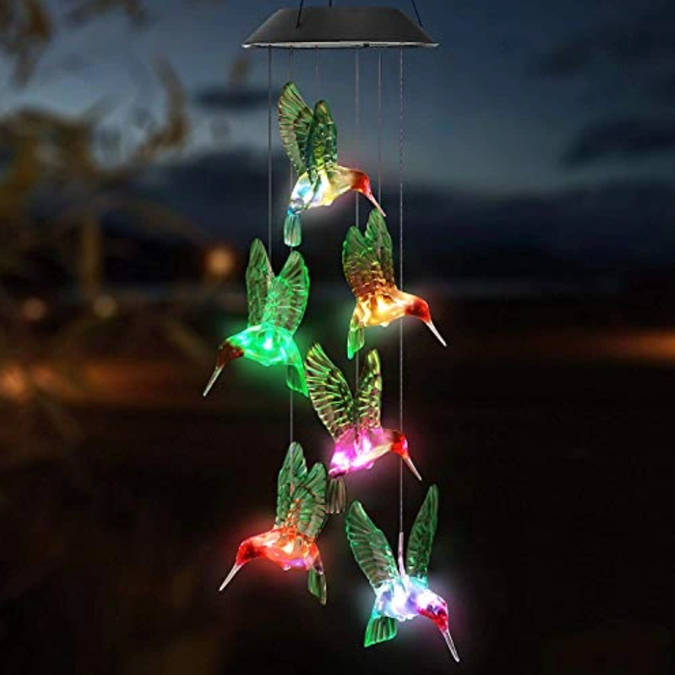 EnchantedGlow - Solar LED Garden Lighting Hummingbird Bowlift