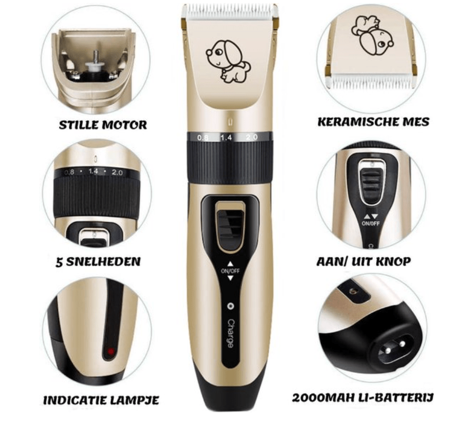 BowLift | Professional Dog Clipper with Brush & 5 Speeds