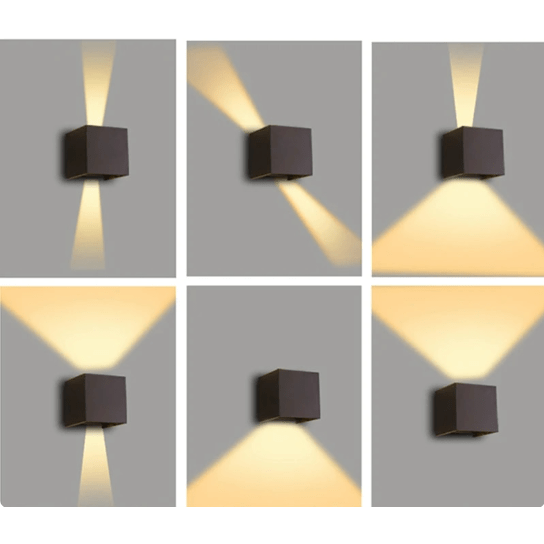 BowLift | GlowCube LED Wall Light | Adjustable Brightness & Wireless Design for Home/Office