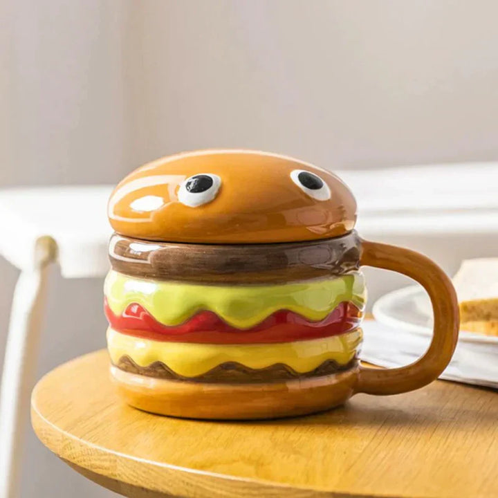 BowLift | Mug with Hamburger Motif Stylish and Practical Kitchen Gadget