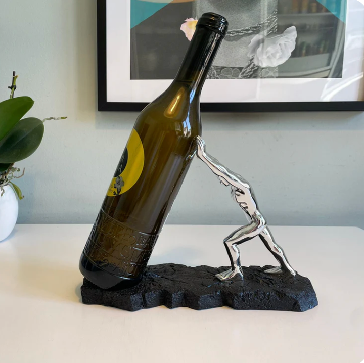 BowLift | Metal Wine Bottle Holder Elegant Tabletop Rack