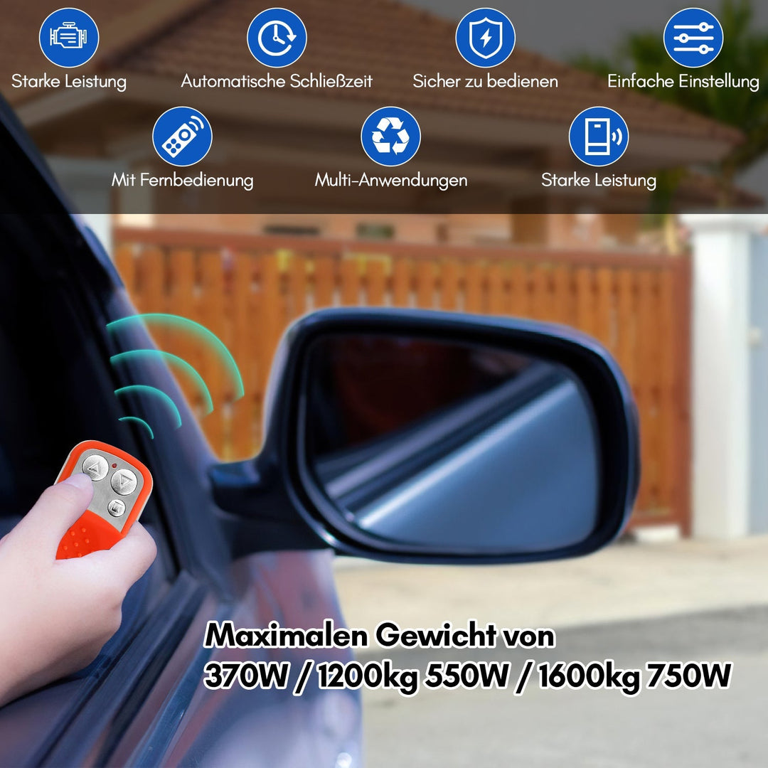 Sliding gate drive garage door opener 370W/550W/750W | Bowlift