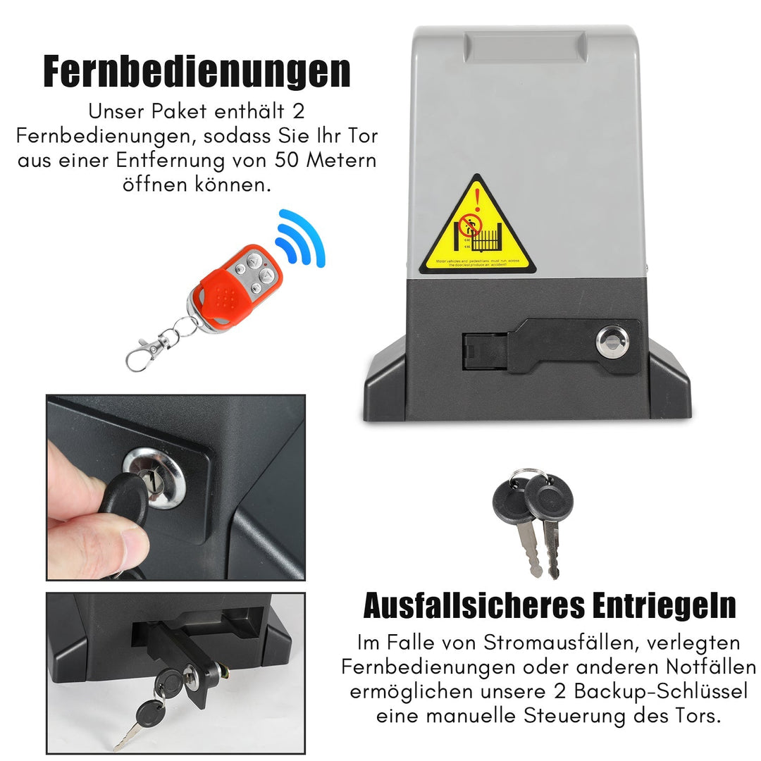 Sliding gate drive garage door opener 370W/550W/750W | Bowlift
