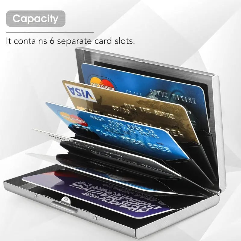 BowLift | Slim RFID-blocking stainless steel wallet for cards