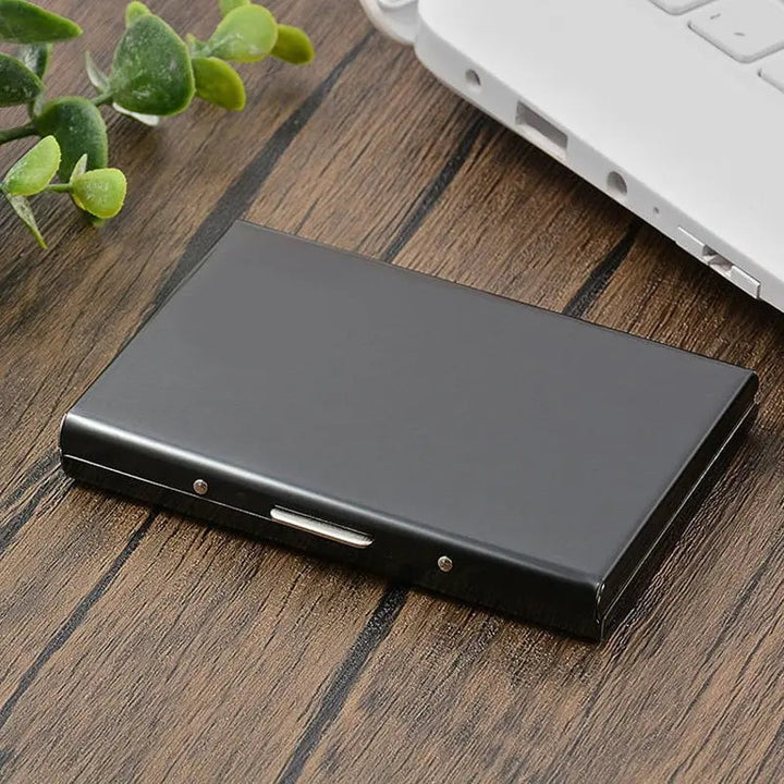 BowLift | Slim RFID-blocking stainless steel wallet for cards