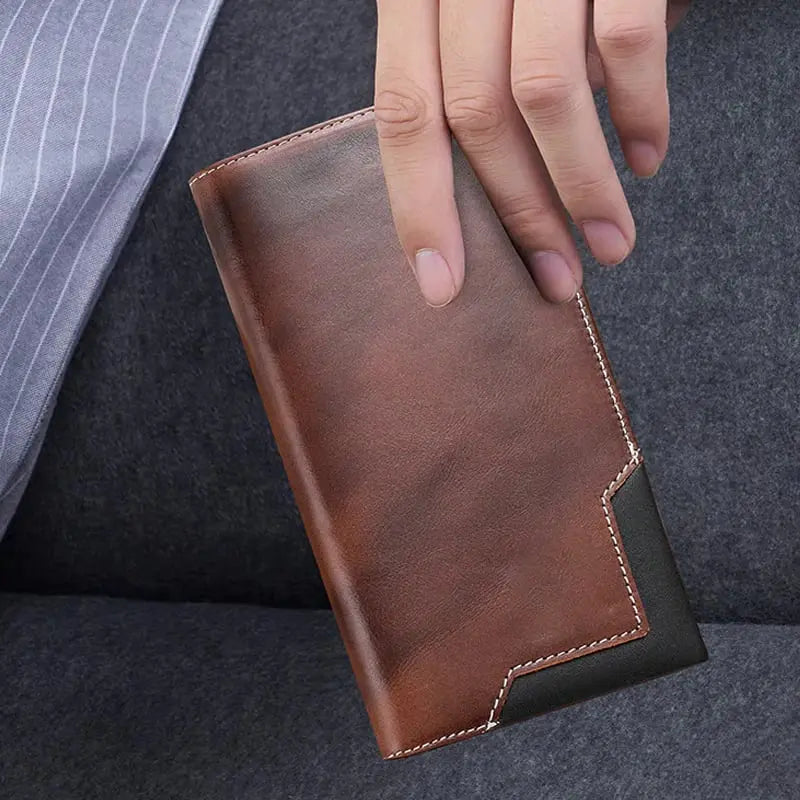 BowLift | Slim Vintage Wallet – Durable Synthetic Leather, cleverly organized