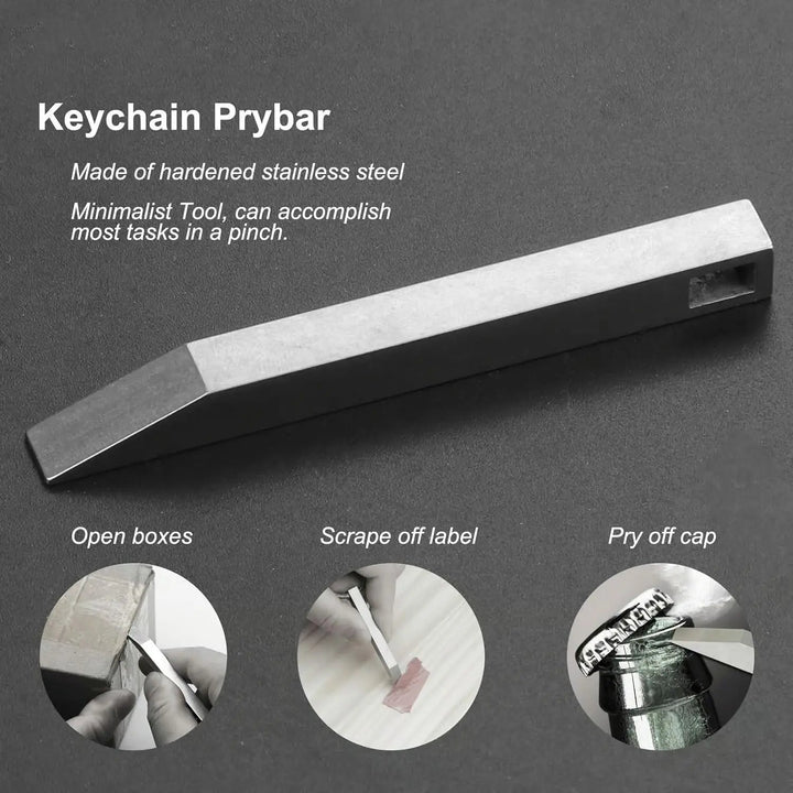 BowLift | Keychain Prybar made of stainless steel