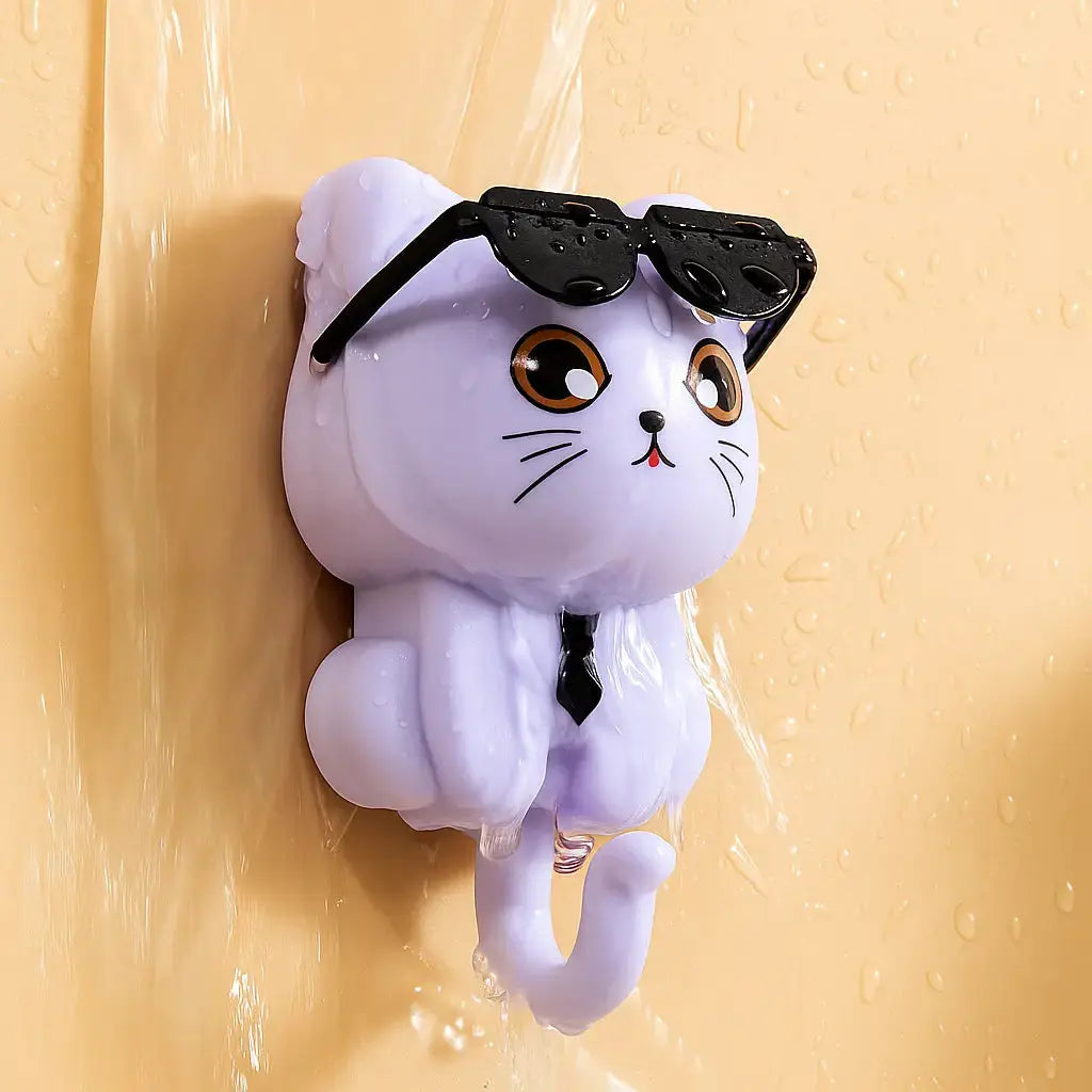 BowLift | Key hook cat with sunglasses – Stylish for hallway & kitchen