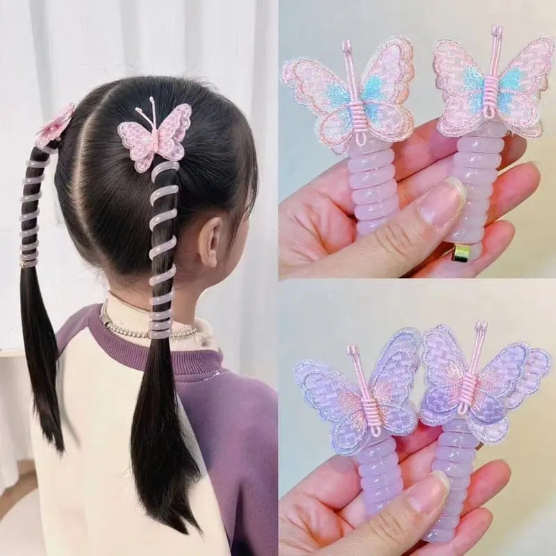 BowLift | Butterfly hair ties in spiral design – sweet gift for daughter & granddaughter