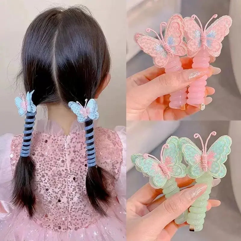 BowLift | Butterfly hair ties in spiral design – sweet gift for daughter & granddaughter