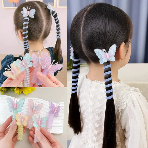 BowLift | Butterfly hair ties in spiral design – sweet gift for daughter & granddaughter