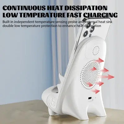 BowLift | Fast charging holder in chair design – Wireless with heat dissipation