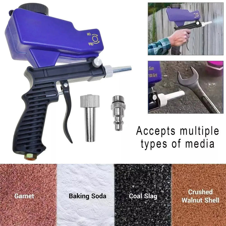 BowLift | Gravity Sandblaster – Efficient polishing & cleaning without damage