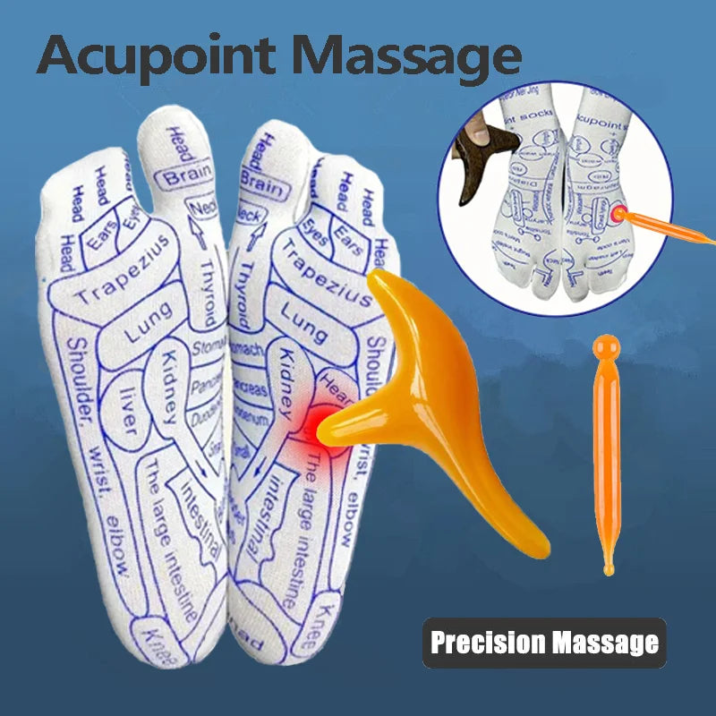 BowLift | Acupressure Reflexology Socks with Massage Stick