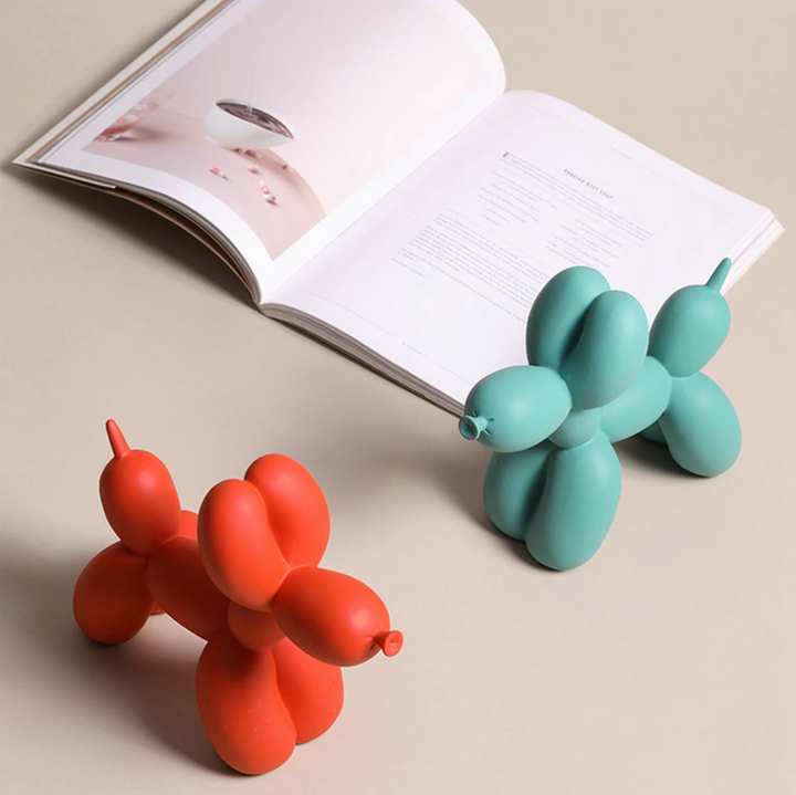 BowLift | BalloonDog Lively Dog Sculpture | Pop-Art Decoration | Modern Home Decor | Handmade Statue