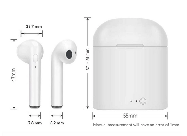 BowLift | Wireless Headset Bluetooth Earpieces Twin Earphone With Charging Box For All Phones
