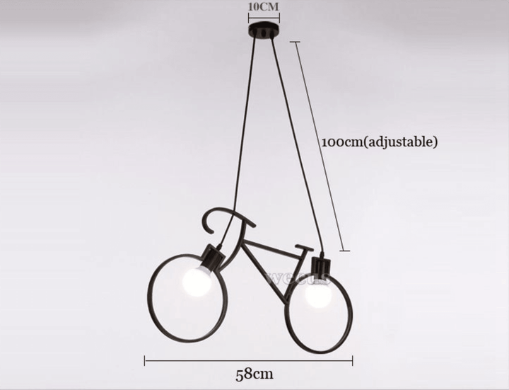 Modern Bicycle Nordic Style Droplight Chandelier Lamp | Bowlift