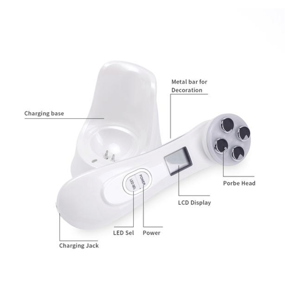 BowLift | 5 in 1 RF & EMS LED Photon Mesotherapy Electroporation Face Beauty Device