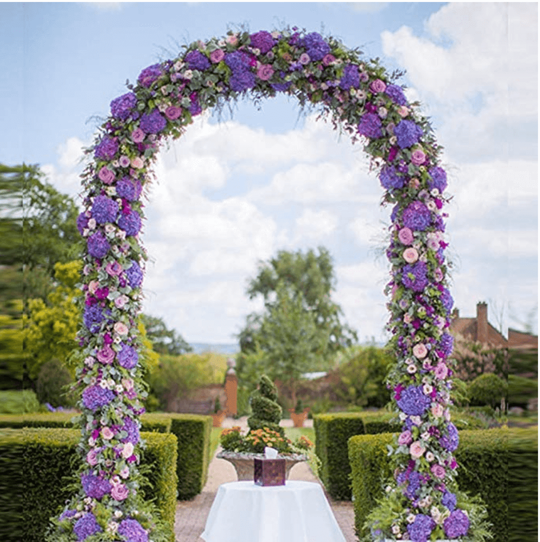 BowLift | Wedding Decoration Party Props White Metal Wedding Arch