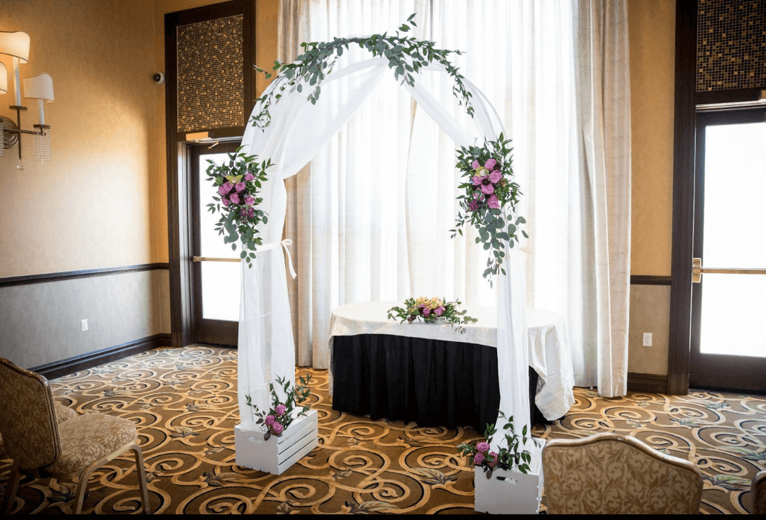 BowLift | Wedding Decoration Party Props White Metal Wedding Arch