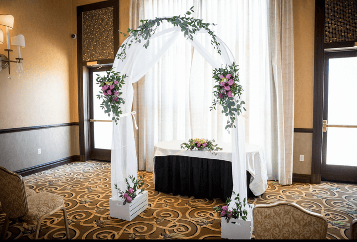 BowLift | Wedding Decoration Party Props White Metal Wedding Arch