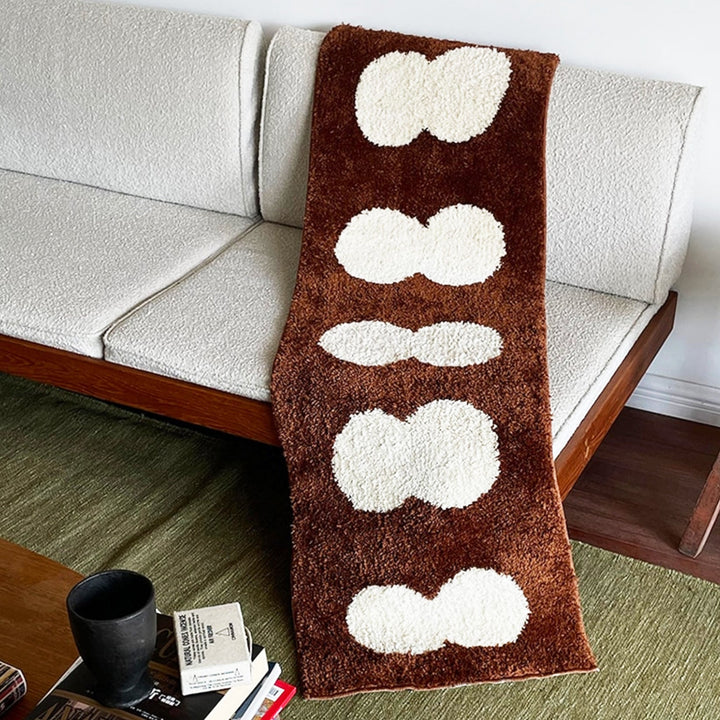 Black & White Abstract Narrow Rug | Bowlift