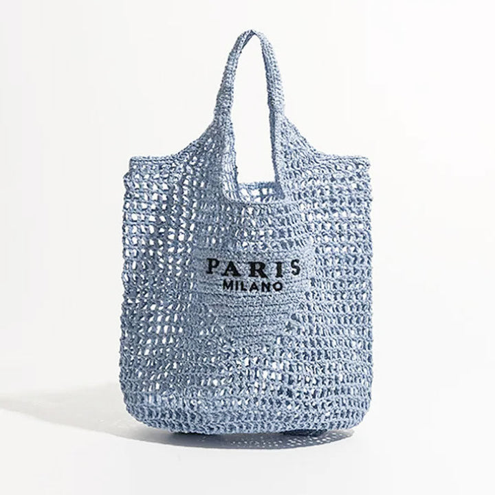 BowLift | Net straw crochet beach bag