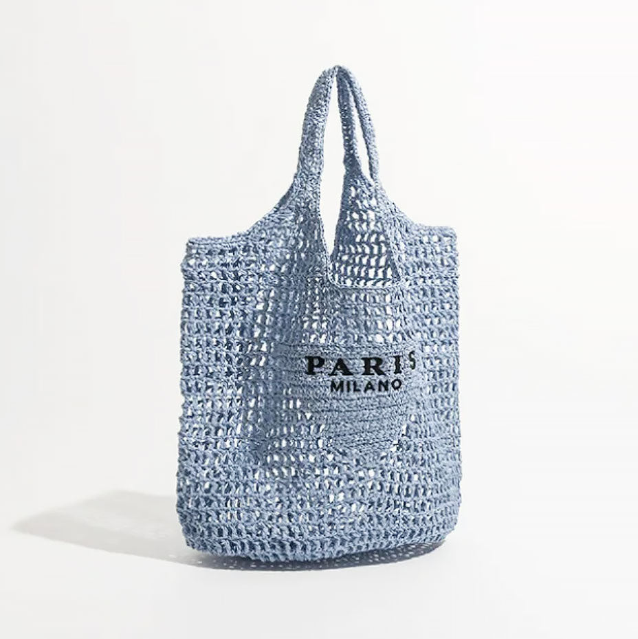 BowLift | Net straw crochet beach bag