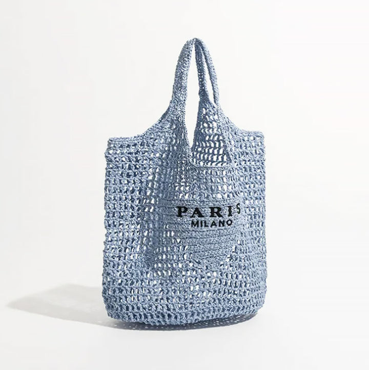 BowLift | Net straw crochet beach bag