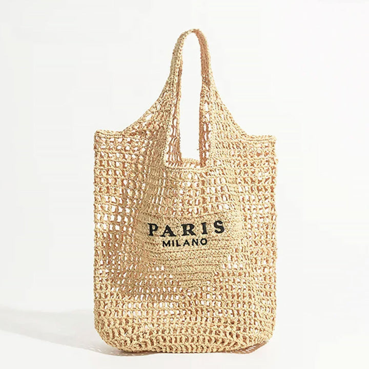 BowLift | Net straw crochet beach bag