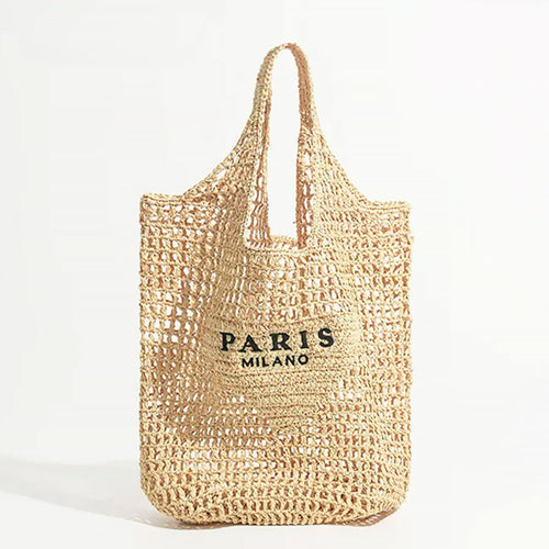 BowLift | Net straw crochet beach bag