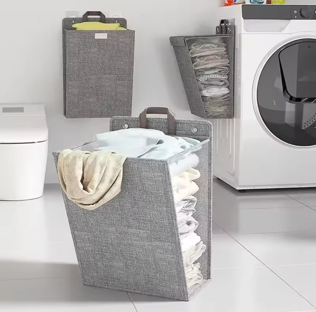 BowLift | Wall-mounted folding laundry basket