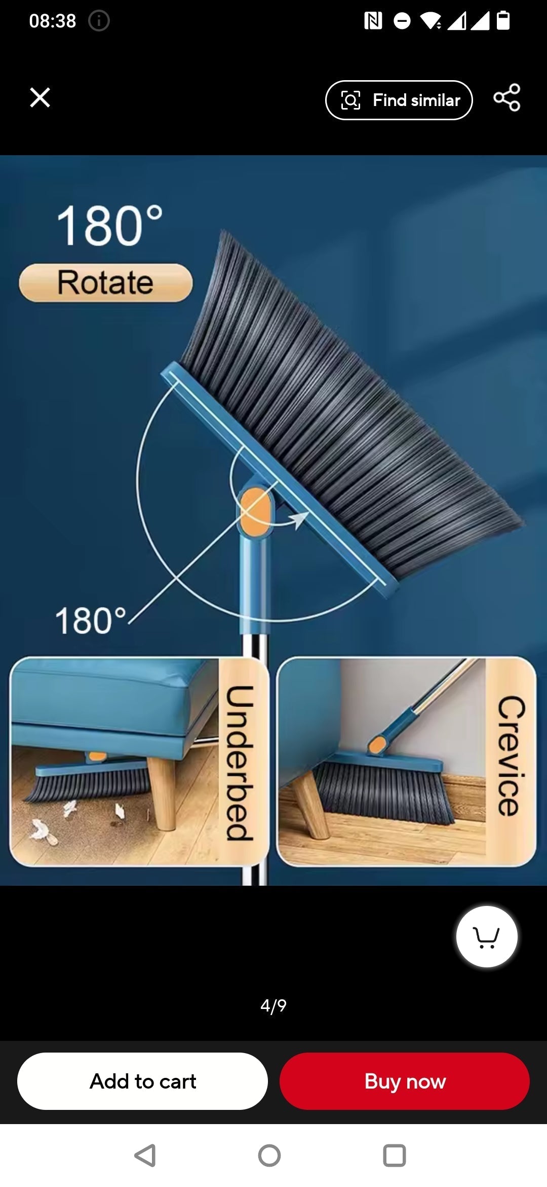 BowLift | Magnetic Broom and Collapsible Dustpan Set