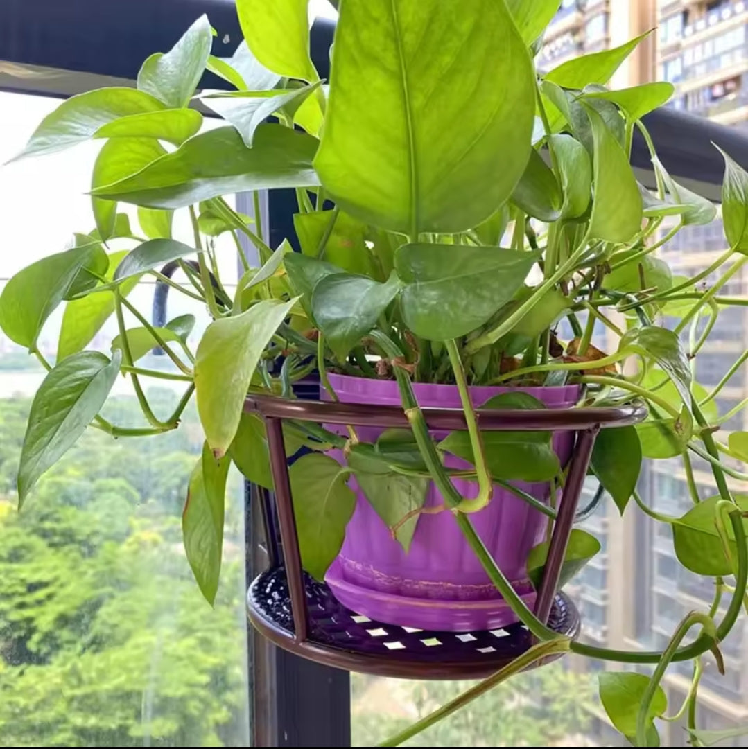 BowLift | 3Pc Over the Balcony Flower Pot Holder Black Nov