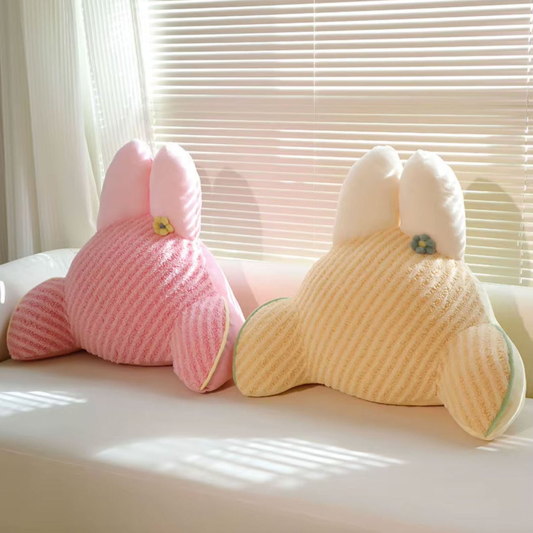 Rabbit Throw Pillow – Cute Bunny Shaped Cushion | Bowlift