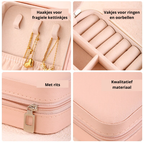Luxury Portable Jewelry Box Organizer Bowlift