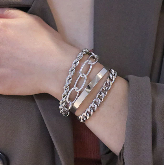 Enchanting Arm Candy | Stunning 4-Piece Bracelet Set Bowlift