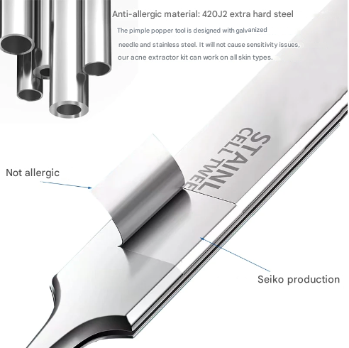 BowLift | Professional Tweezers "PorePoint" made of Stainless Steel with Ultra-fine Tip