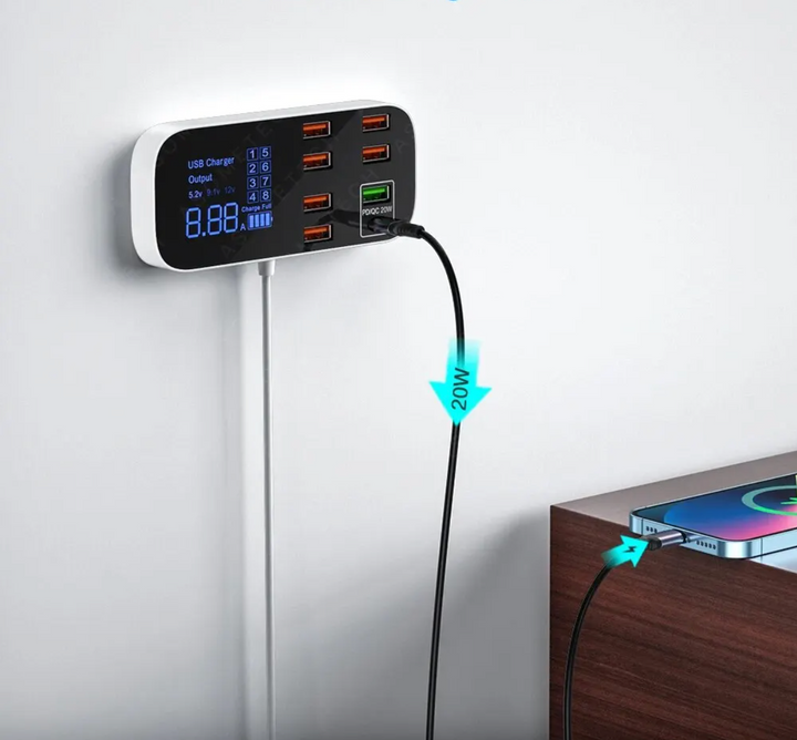 BowLift | Eindhoven Multi USB Charger | Fast charger for power adapter