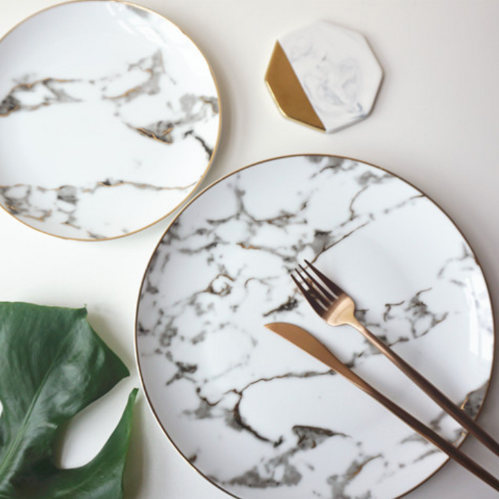 Marble Plate 2-Piece Set Bowlift