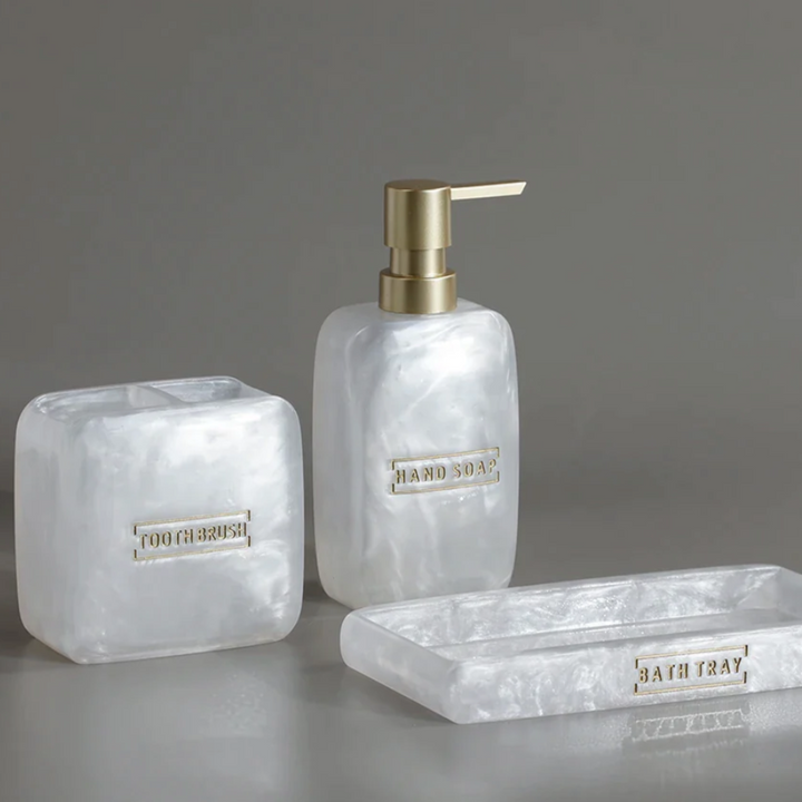 Pearl 3-Piece Bathroom Set Bowlift