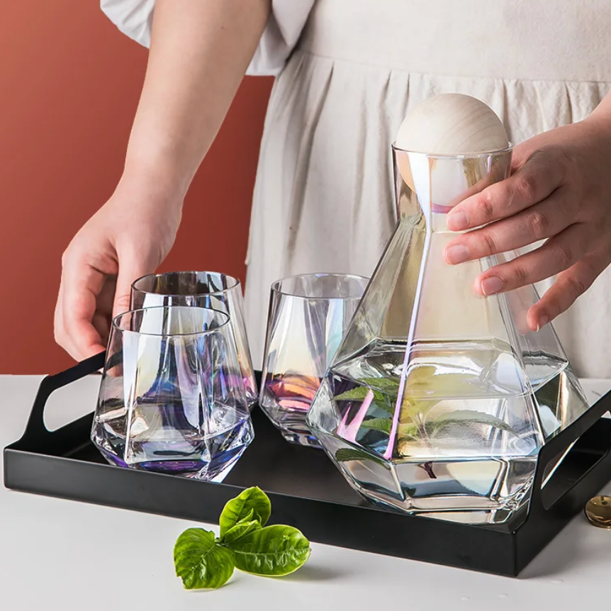 Diamond Drinkware 5-Piece Set Bowlift