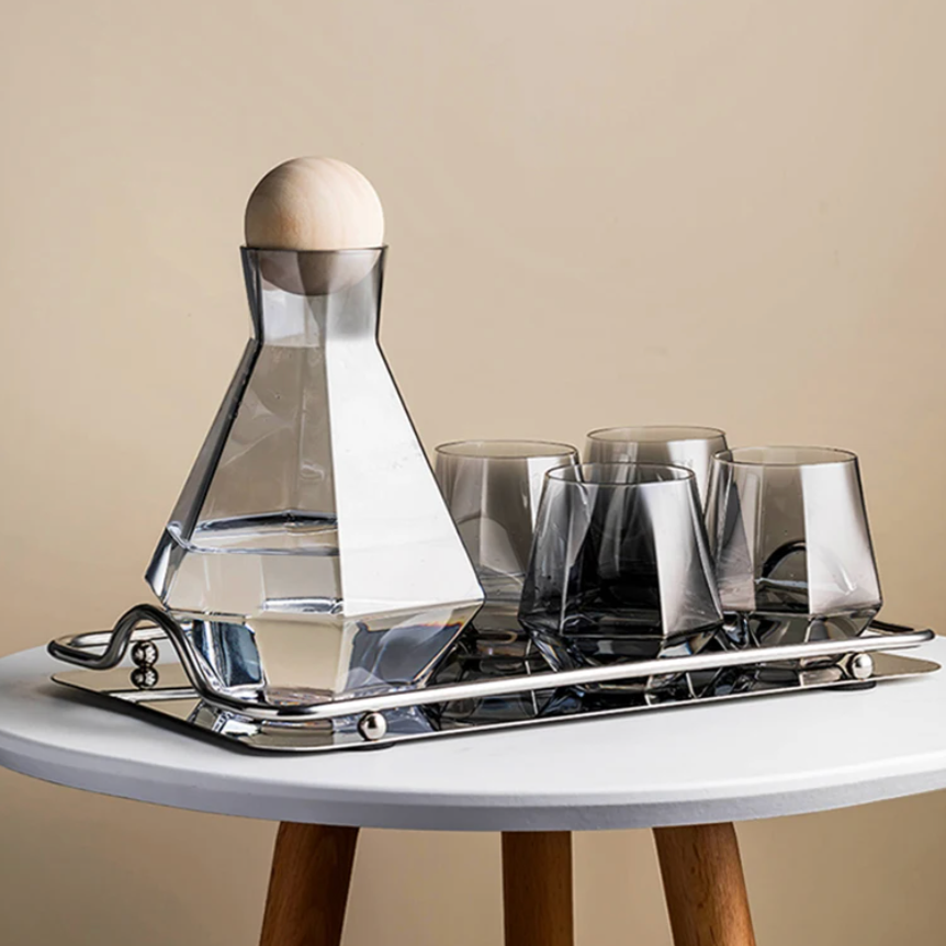 Diamond Drinkware 5-Piece Set Bowlift