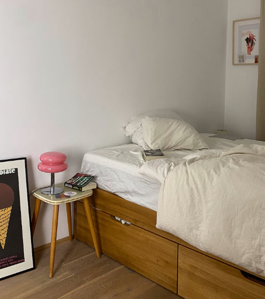 BowLift | LueurRose – Retro Table Lamp with Dimmable LED and USB