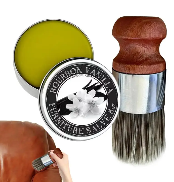 LeatherRevive | Leather furniture cream with brush wood | Bowlift